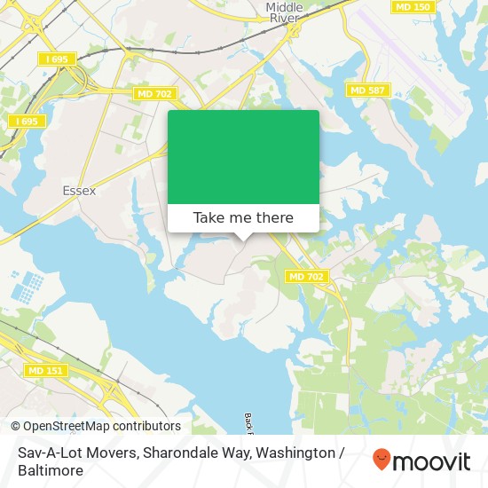 Sav-A-Lot Movers, Sharondale Way map