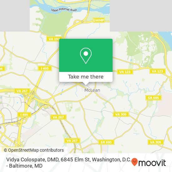 Vidya Colospate, DMD, 6845 Elm St map