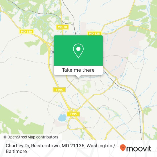 Chartley Dr, Reisterstown, MD 21136 map