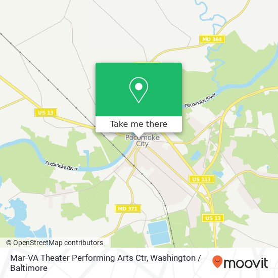 Mapa de Mar-VA Theater Performing Arts Ctr
