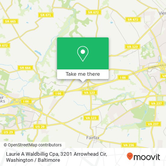 Laurie A Waldbillig Cpa, 3201 Arrowhead Cir map