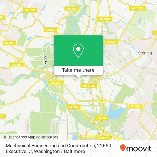 Mapa de Mechanical Engineering and Construction, 22650 Executive Dr
