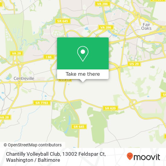 Chantilly Volleyball Club, 13002 Feldspar Ct map