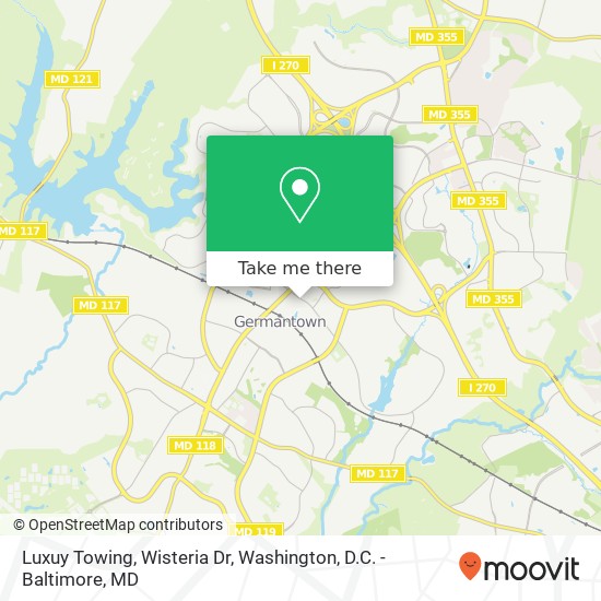 Luxuy Towing, Wisteria Dr map