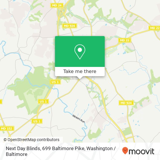 Mapa de Next Day Blinds, 699 Baltimore Pike