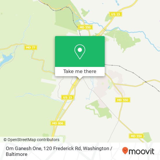 Mapa de Om Ganesh One, 120 Frederick Rd