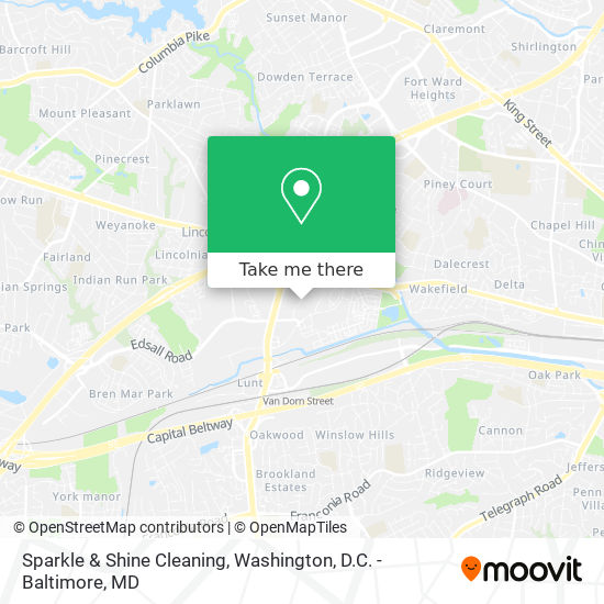 Sparkle & Shine Cleaning map