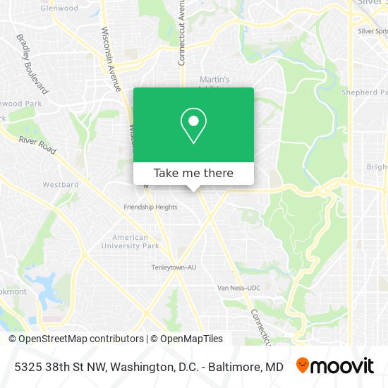 Mapa de 5325 38th St NW