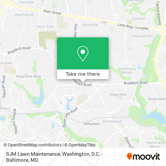 Mapa de SJM Lawn Maintenance