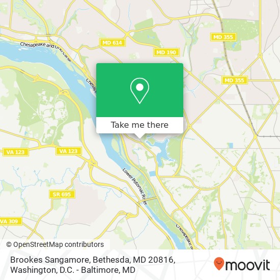 Brookes Sangamore, Bethesda, MD 20816 map