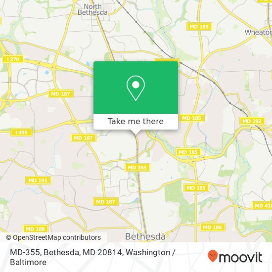 Mapa de MD-355, Bethesda, MD 20814