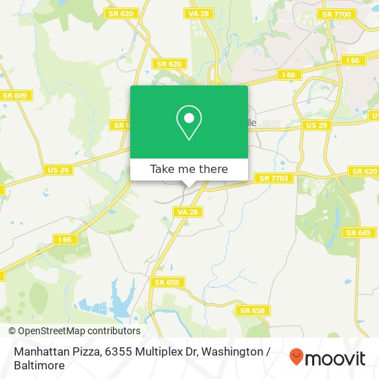 Mapa de Manhattan Pizza, 6355 Multiplex Dr