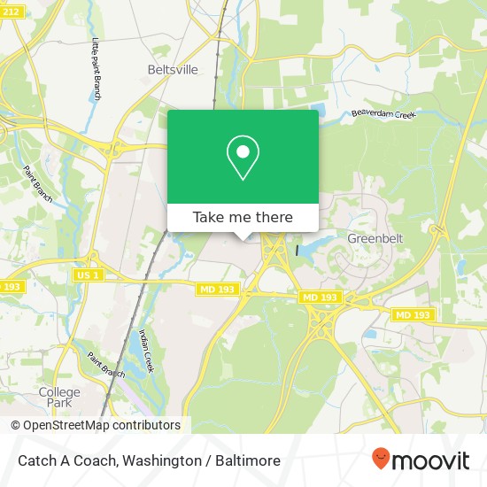 Catch A Coach map