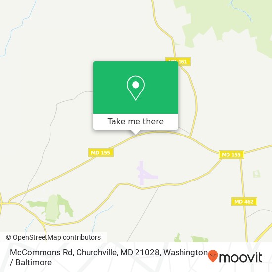 McCommons Rd, Churchville, MD 21028 map