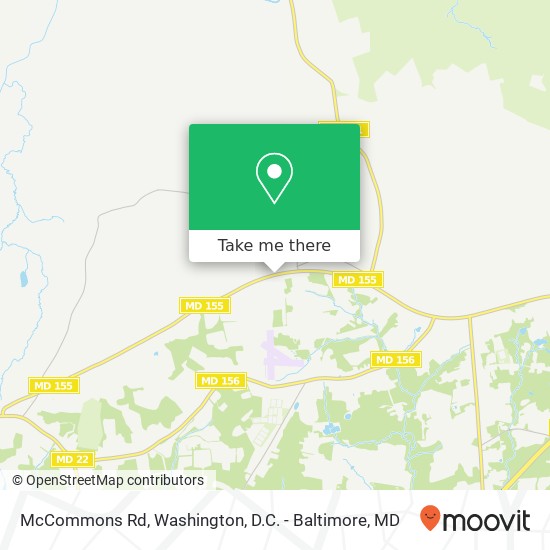Mapa de McCommons Rd, Churchville, MD 21028