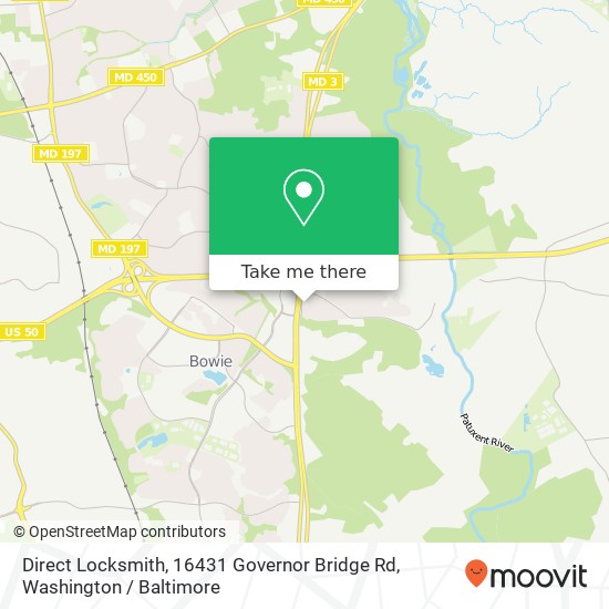 Direct Locksmith, 16431 Governor Bridge Rd map