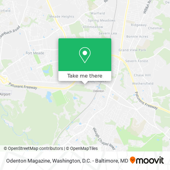 Odenton Magazine map