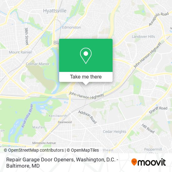 Repair Garage Door Openers map