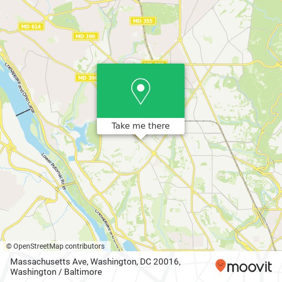 Massachusetts Ave, Washington, DC 20016 map