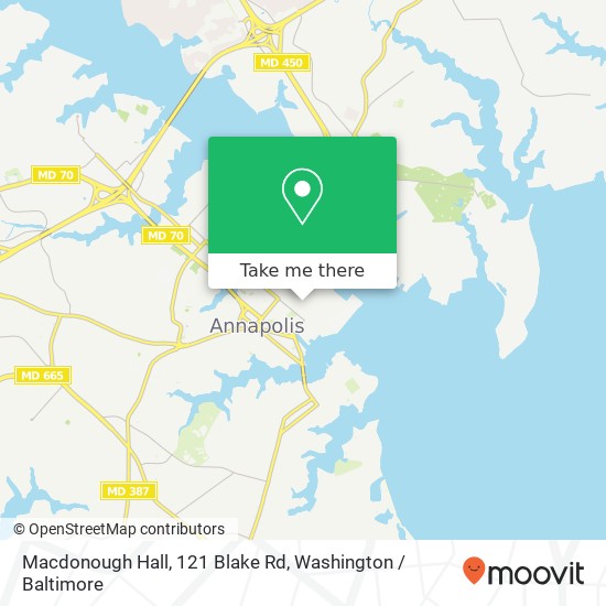 Mapa de Macdonough Hall, 121 Blake Rd