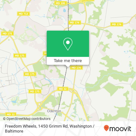 Mapa de Freedom Wheels, 1450 Grimm Rd