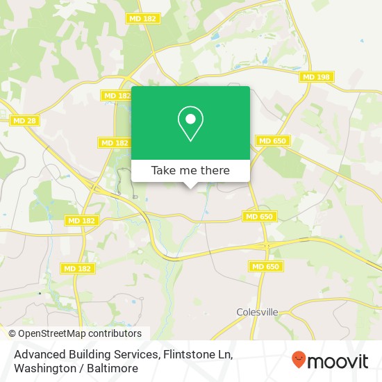 Mapa de Advanced Building Services, Flintstone Ln