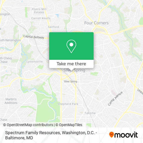 Spectrum Family Resources map