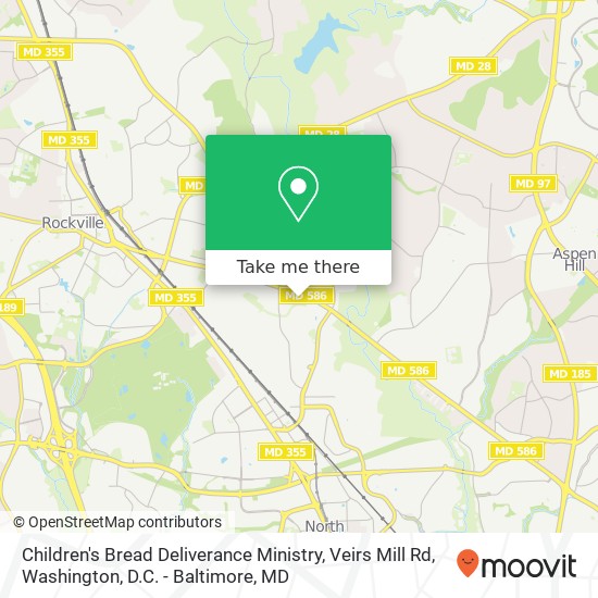 Children's Bread Deliverance Ministry, Veirs Mill Rd map