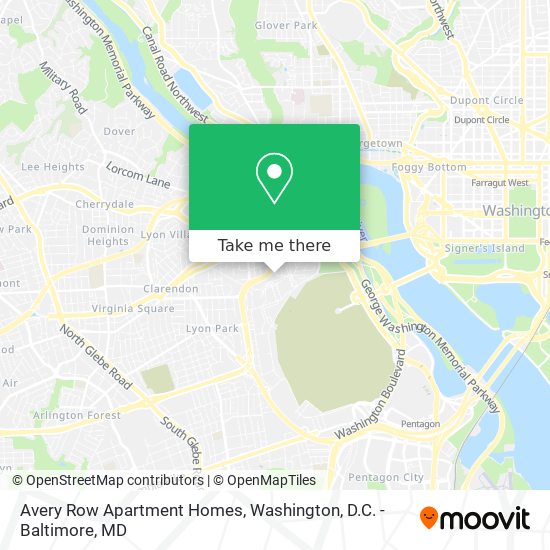 Mapa de Avery Row Apartment Homes