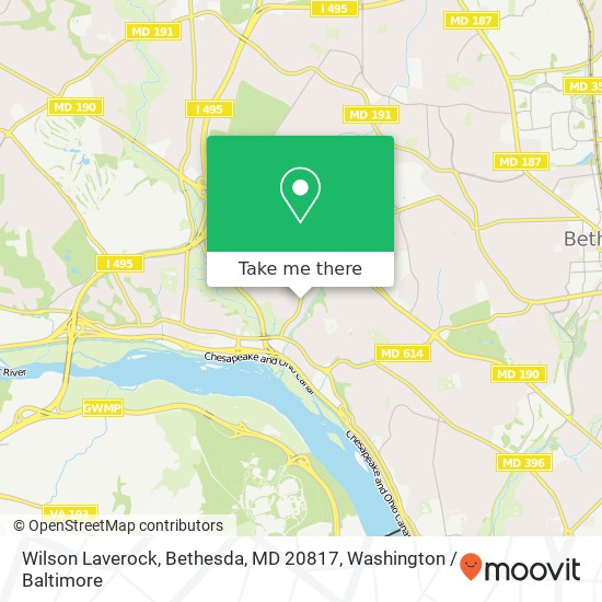 Wilson Laverock, Bethesda, MD 20817 map