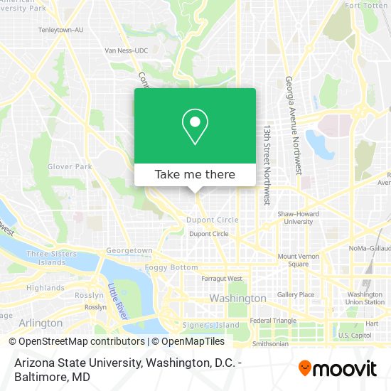 Arizona State University map