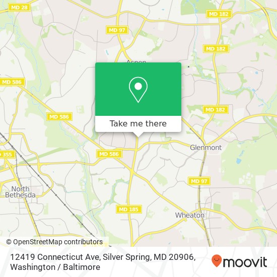 12419 Connecticut Ave, Silver Spring, MD 20906 map