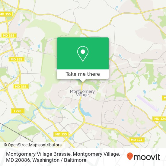 Montgomery Village Brassie, Montgomery Village, MD 20886 map