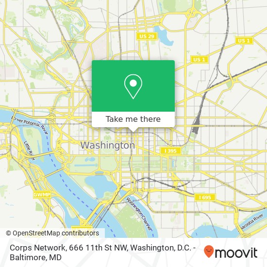 Corps Network, 666 11th St NW map