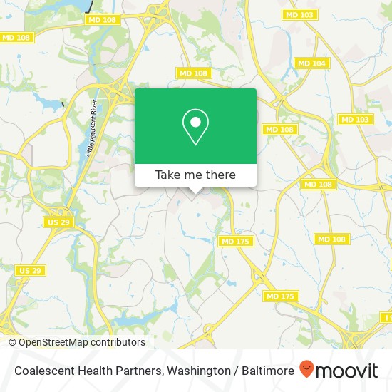 Mapa de Coalescent Health Partners