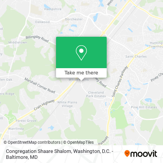 Mapa de Congregation Shaare Shalom