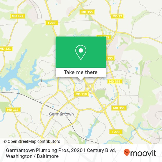 Germantown Plumbing Pros, 20201 Century Blvd map