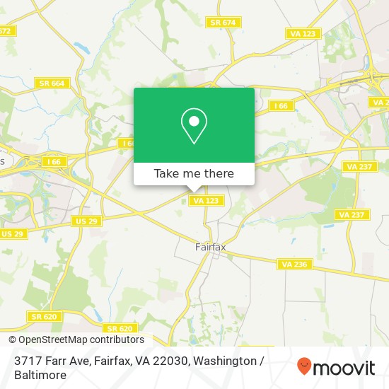 3717 Farr Ave, Fairfax, VA 22030 map