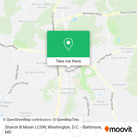 Sharon B Moon LCSW map