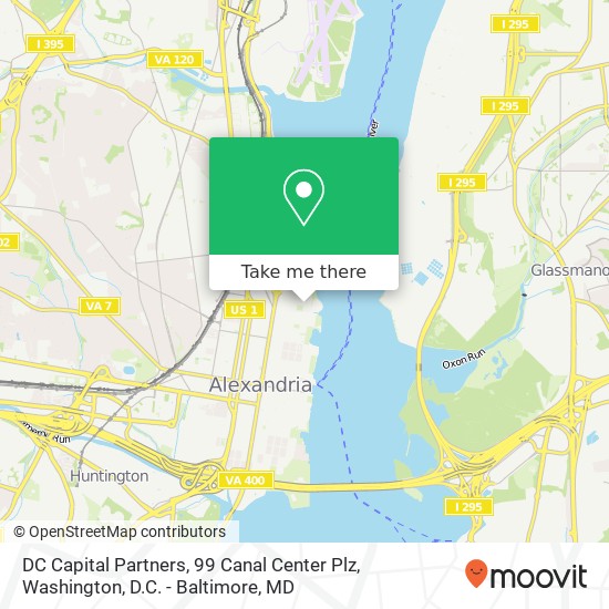 Mapa de DC Capital Partners, 99 Canal Center Plz