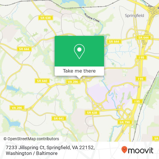 7233 Jillspring Ct, Springfield, VA 22152 map