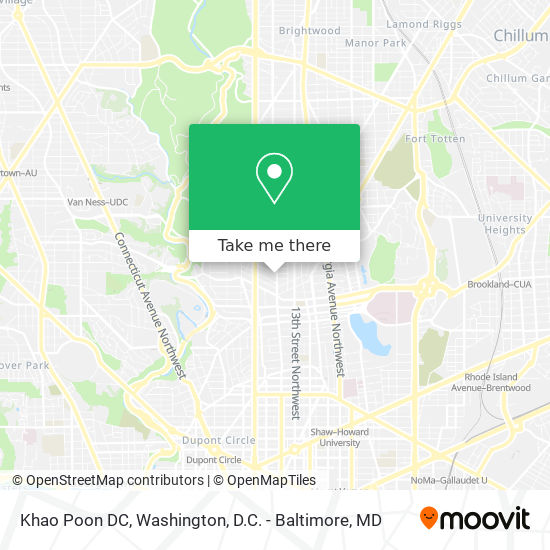Khao Poon DC map