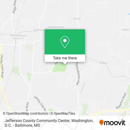 Jefferson County Community Center map