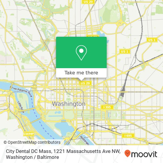 City Dental DC Mass, 1221 Massachusetts Ave NW map