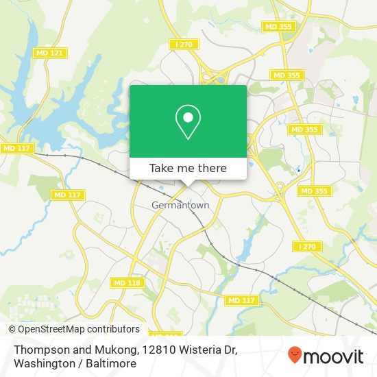 Mapa de Thompson and Mukong, 12810 Wisteria Dr