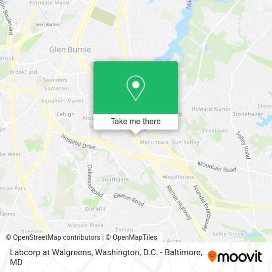 Labcorp at Walgreens map