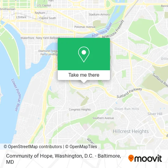 Community of Hope map