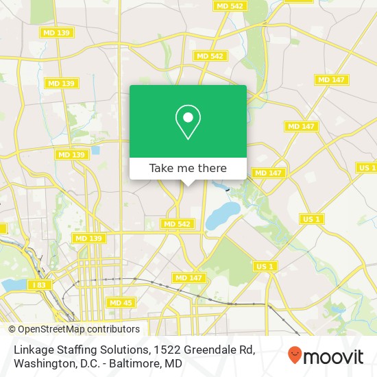 Mapa de Linkage Staffing Solutions, 1522 Greendale Rd