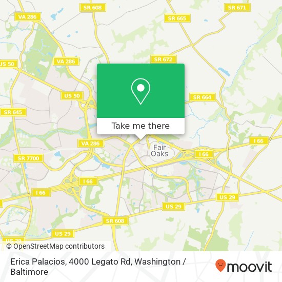 Erica Palacios, 4000 Legato Rd map