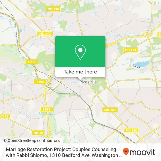 Marriage Restoration Project: Couples Counseling with Rabbi Shlomo, 1310 Bedford Ave map